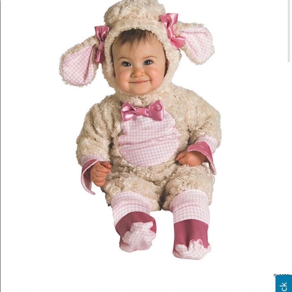 Baby Little lamb 2 Piece  Halloween costume Size 6-12 months. Worn once.